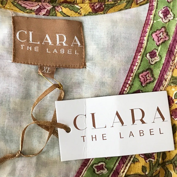 CLARA THE LABEL Kira Midi Maxi Dress Floral Willow Women’s Size X-Large XL NWT - Picture 15 of 16